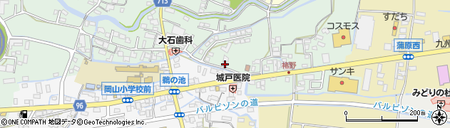 福岡県八女市室岡122周辺の地図