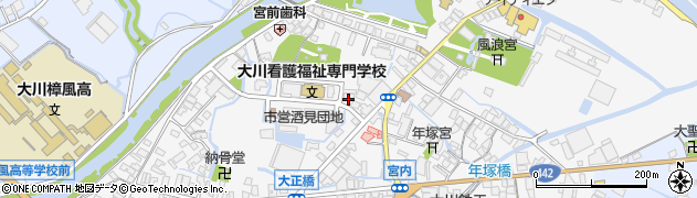 福岡県大川市酒見474周辺の地図