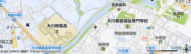 福岡県大川市酒見373周辺の地図