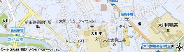 福岡県大川市向島1741周辺の地図