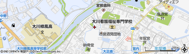 福岡県大川市酒見389周辺の地図