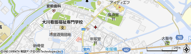 福岡県大川市酒見699周辺の地図