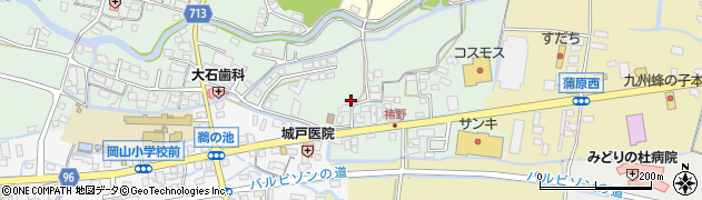 福岡県八女市室岡114周辺の地図