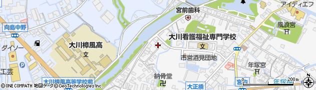 福岡県大川市酒見376周辺の地図