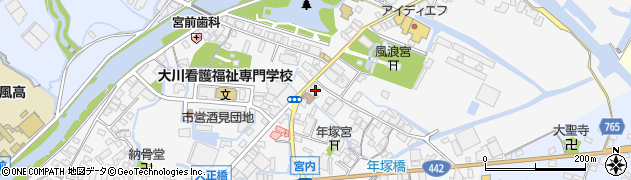福岡県大川市酒見708周辺の地図