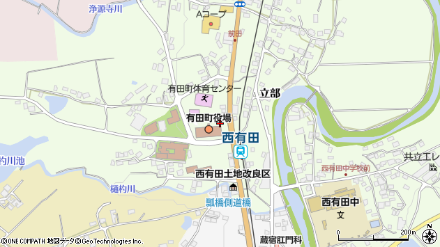 〒849-4153 佐賀県西松浦郡有田町立部の地図
