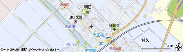 佐賀県武雄市朝日町大字甘久1960周辺の地図