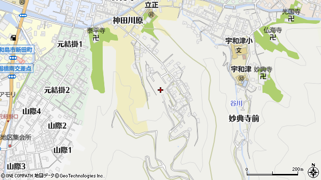 〒798-0071 愛媛県宇和島市妙典寺前の地図