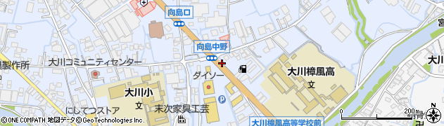 福岡県大川市向島1372周辺の地図