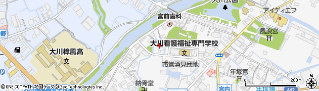 福岡県大川市酒見390周辺の地図