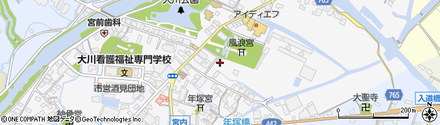 福岡県大川市酒見724周辺の地図