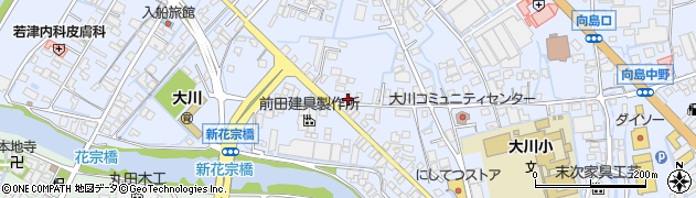 福岡県大川市向島1954周辺の地図