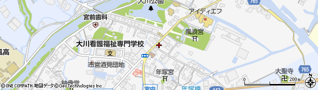 福岡県大川市酒見711周辺の地図