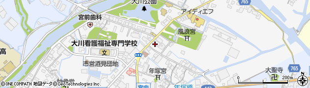 宮本大川線周辺の地図