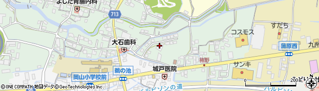 福岡県八女市室岡120周辺の地図