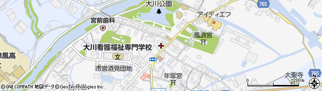 福岡県大川市酒見712周辺の地図