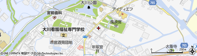 福岡県大川市酒見718周辺の地図