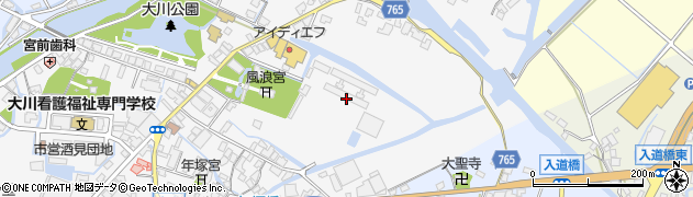 福岡県大川市酒見631周辺の地図