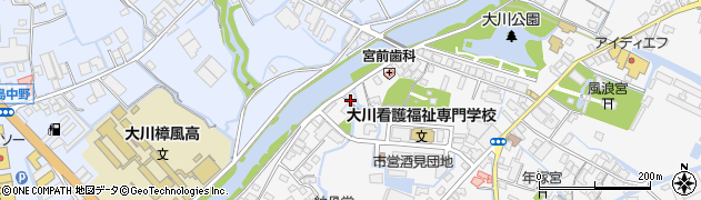 福岡県大川市酒見390-2周辺の地図