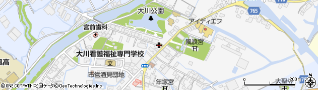 福岡県大川市酒見714周辺の地図