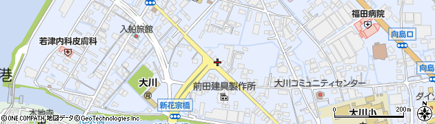 福岡県大川市向島1938周辺の地図
