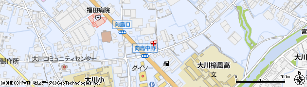 福岡県大川市向島1432周辺の地図