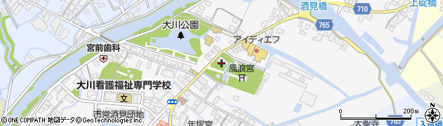 福岡県大川市酒見748周辺の地図