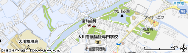 福岡県大川市酒見455周辺の地図