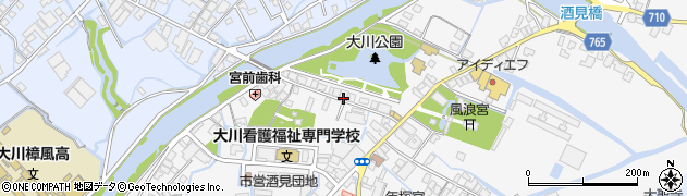 福岡県大川市酒見461周辺の地図