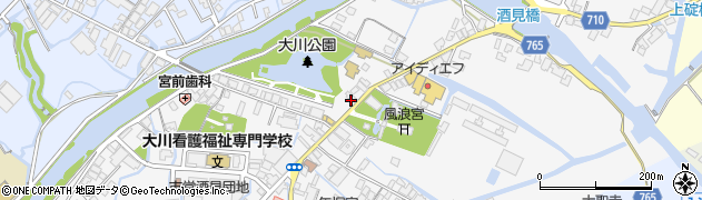福岡県大川市酒見743周辺の地図
