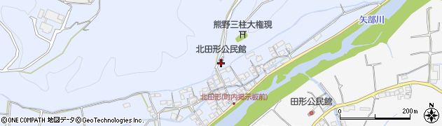 北田形公民館周辺の地図