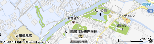 福岡県大川市酒見454周辺の地図