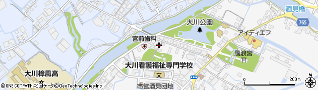 福岡県大川市酒見448周辺の地図