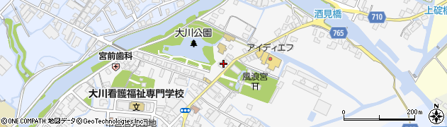 福岡県大川市酒見745周辺の地図