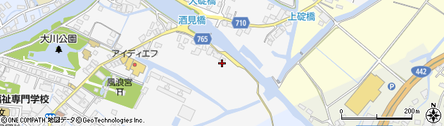 福岡県大川市酒見895周辺の地図