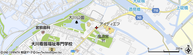 福岡県大川市酒見770周辺の地図