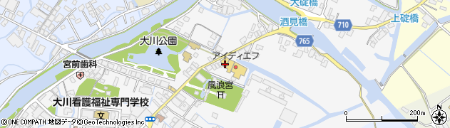 福岡県大川市酒見761周辺の地図