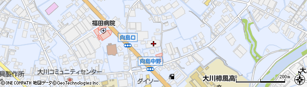 福岡県大川市向島1443周辺の地図