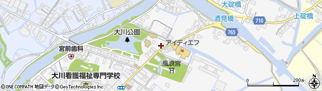 福岡県大川市酒見776周辺の地図