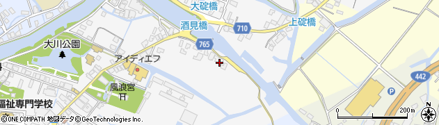 福岡県大川市酒見896周辺の地図