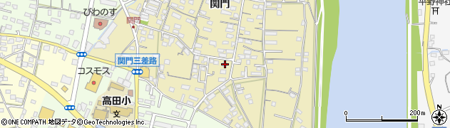 大分県大分市関園822周辺の地図