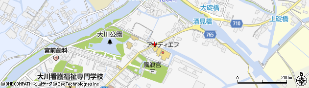 福岡県大川市酒見864周辺の地図