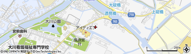 福岡県大川市酒見868周辺の地図