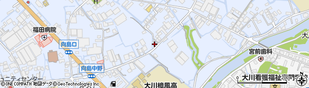 福岡県大川市向島1280周辺の地図
