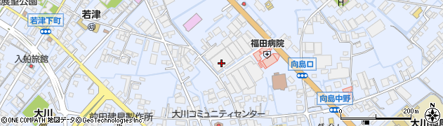 福岡県大川市向島1684周辺の地図