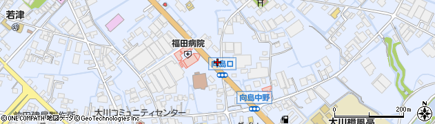福岡県大川市向島1579周辺の地図