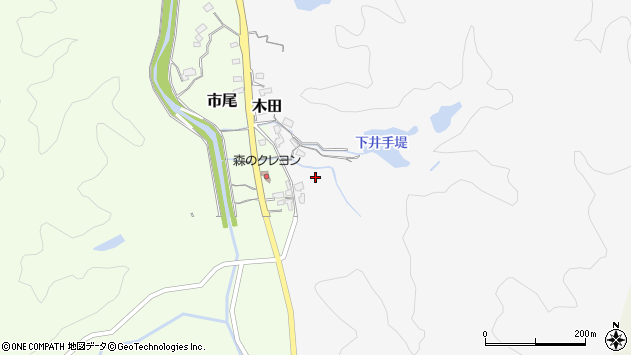 〒870-0311 大分県大分市木田の地図