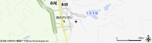 大分県大分市木田周辺の地図