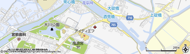福岡県大川市酒見869周辺の地図