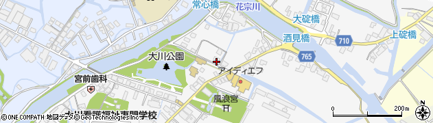 福岡県大川市酒見802周辺の地図